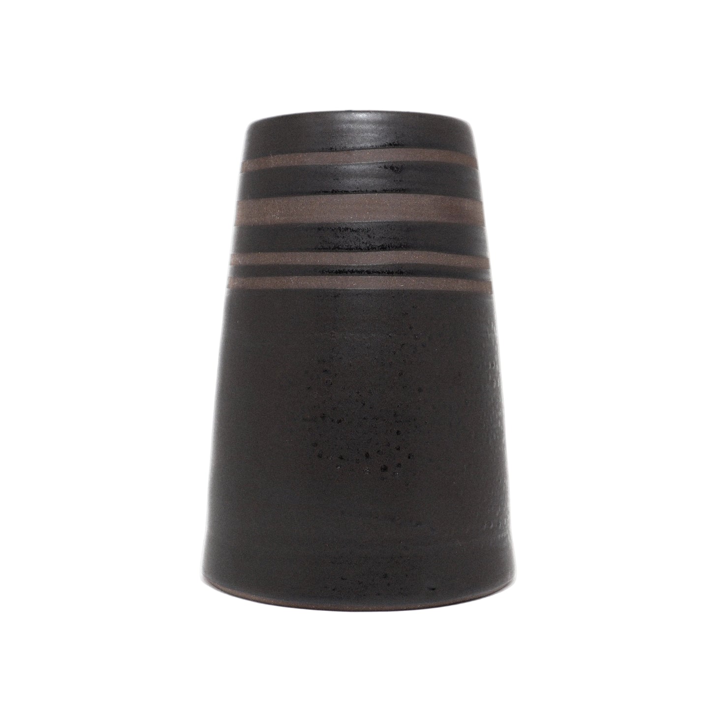 Stripe Collection Flower Vase - Black