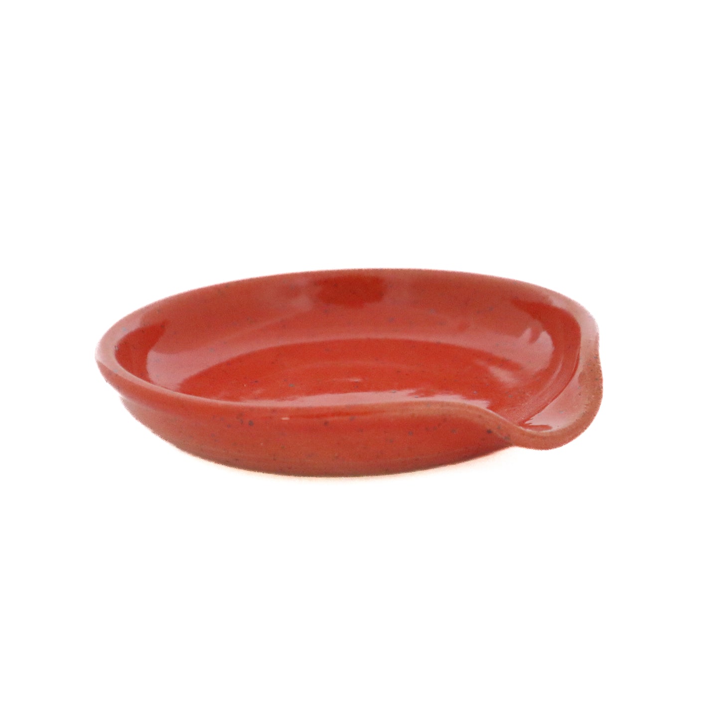Ceramic Spoon Rest - Coral