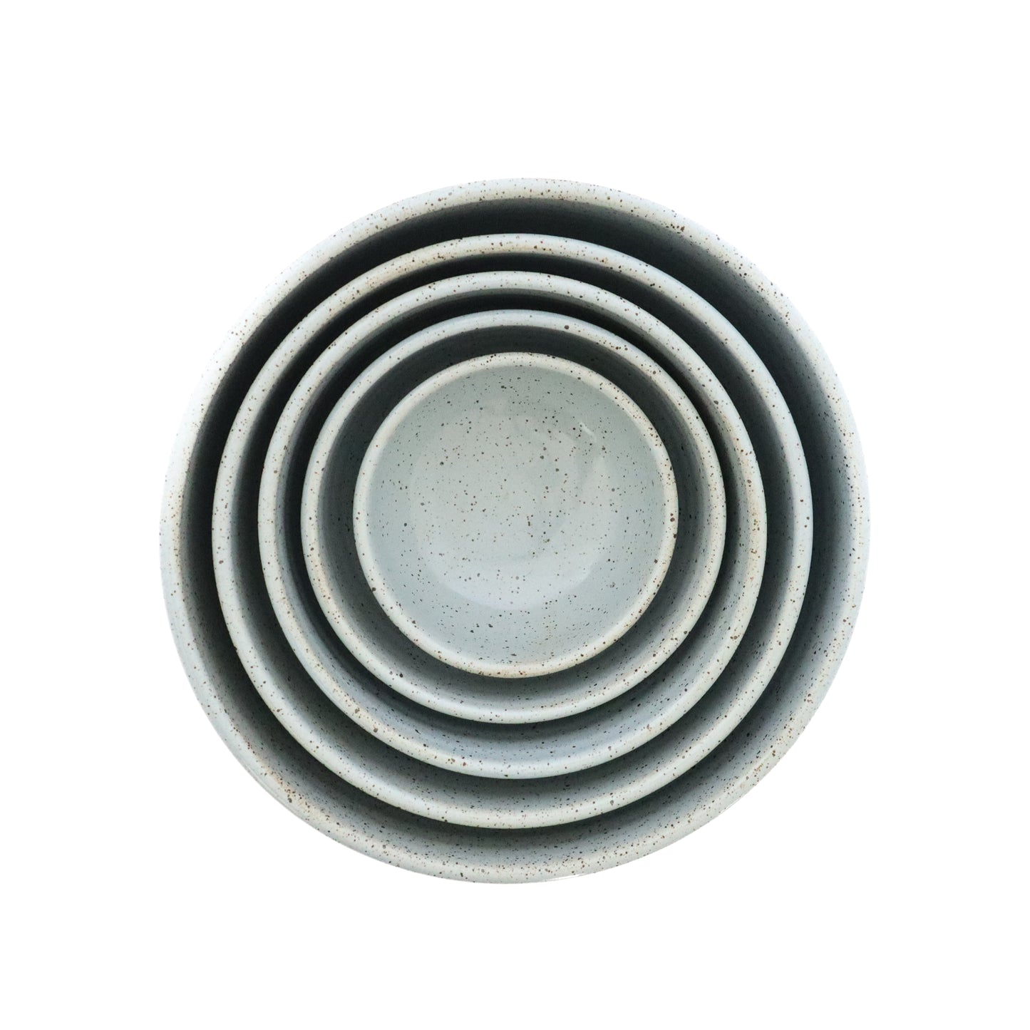 Set of 5 Nesting Bowls- Light Blue