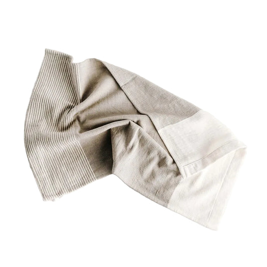 Chesapeake Tea Towel - Stone with Natural